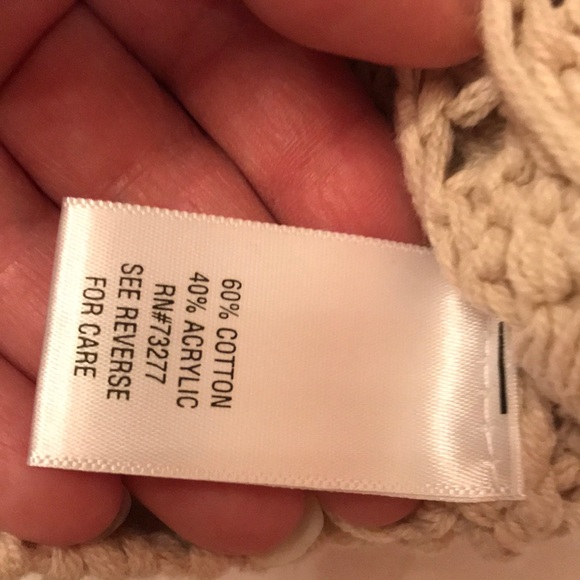 Apt. 9 Crop crochet like sweater M - Picture 5 of 7